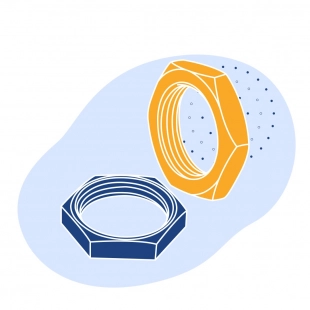 Гайка стальная М12 20Х13 ГОСТ 15523-70