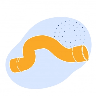 Медный обвод однораструбный 10 мм М1ф ГОСТ 32590-2013