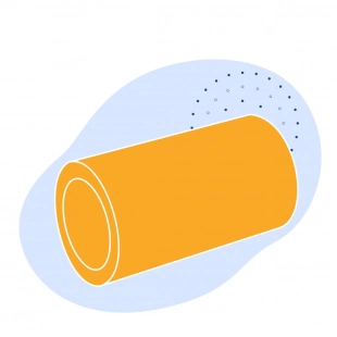 Полиэтиленовая газовая труба 560х50.9 мм SDR 11 ПЭ 100 оранжевая
