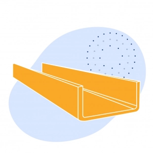 Швеллер стальной гнутый равнополочный 200х50х3 мм Ст3сп ГОСТ 8278-83