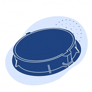 Люк сверхтяжелый 810x605x160 мм 76.1 кг