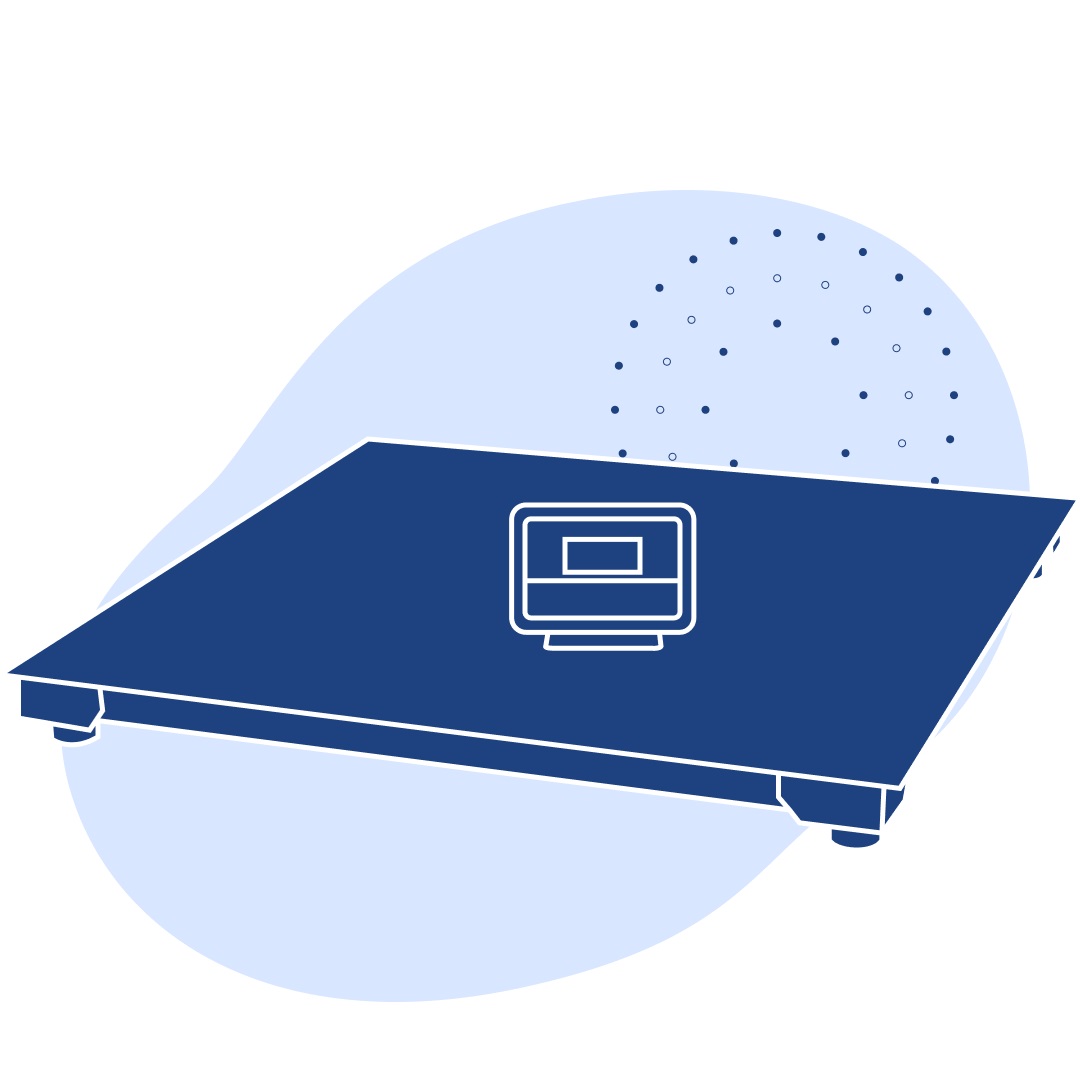 Весы электронные с большой платформой 0.1-2000 гр 127х105х17 мм